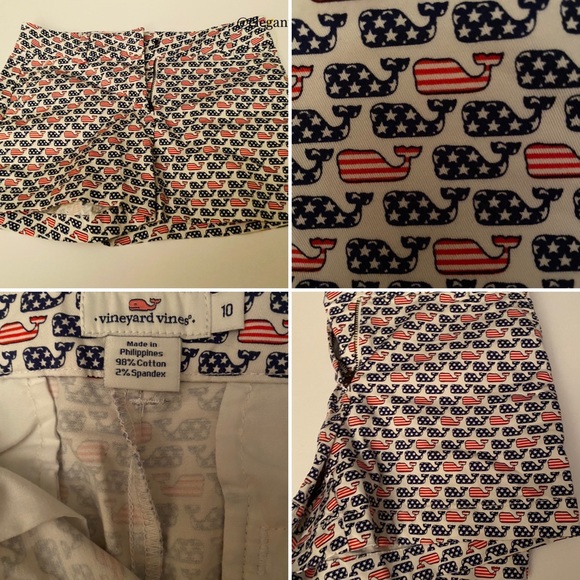 EUC Vineyard Vines Girls Whale Printed Shorts - Picture 2 of 9